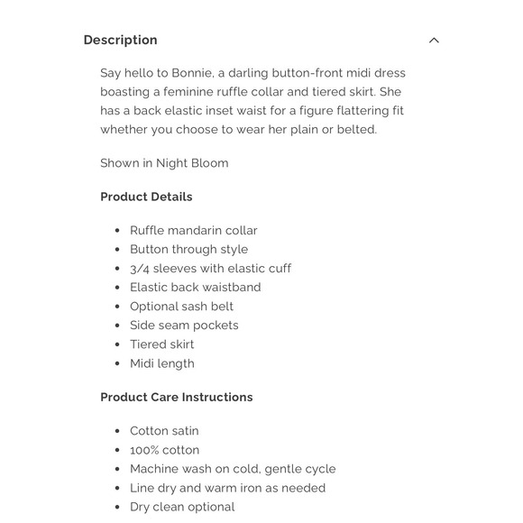 NWT Elizabeth James The Label Floral Pearl Buttons Bonnie Dress XL MSRP $350 - Picture 6 of 16